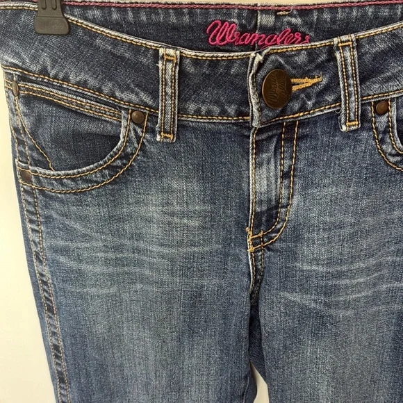 Women’s Wrangler Low Rise Bootcut Jeans Size 3/4 x 34 - Picture 5 of 12